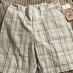 Cherokee Gray Flat Front Shorts Lightweight Cotton